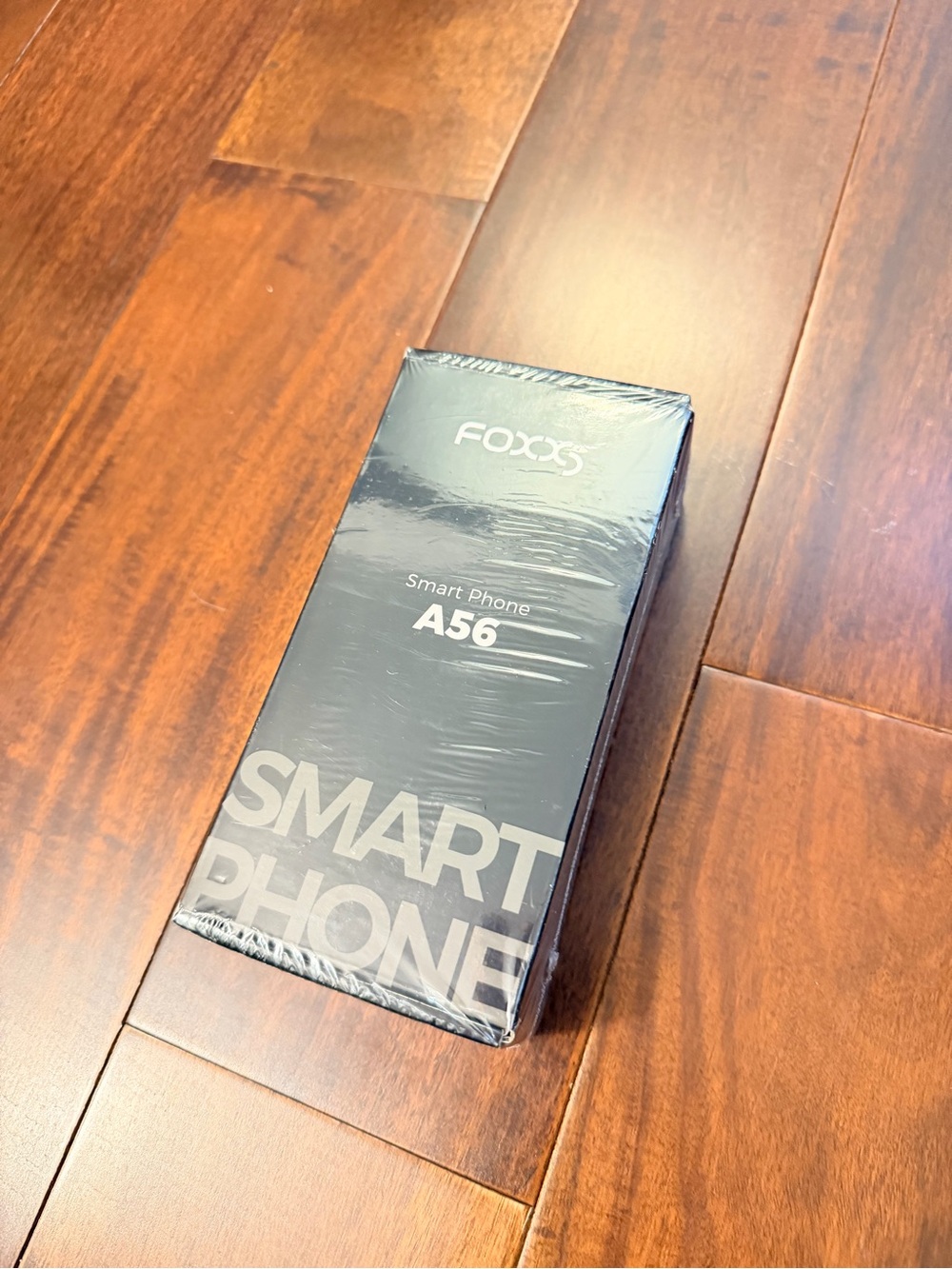 Fox A56 Smartphone Box in Black Packaging